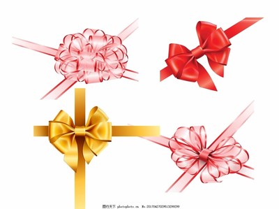 絲帶結(jié),絲帶花素材 蝴蝶結(jié)大全 矢量絲帶花 包裝設(shè)計(jì)素材-